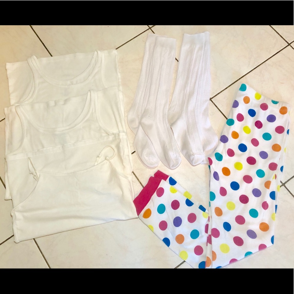 Girls pajama and tank top Bundle size L